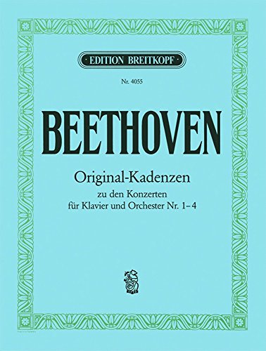 8 Original-Kadenzen für Klavier - zu den Klavierkonzerten Nr. 1, 2, 3 und 4 (EB 4055) von Breitkopf & Härtel